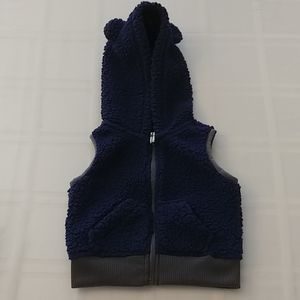 Carter's Navy Blue Sherpa Vest 3 Months